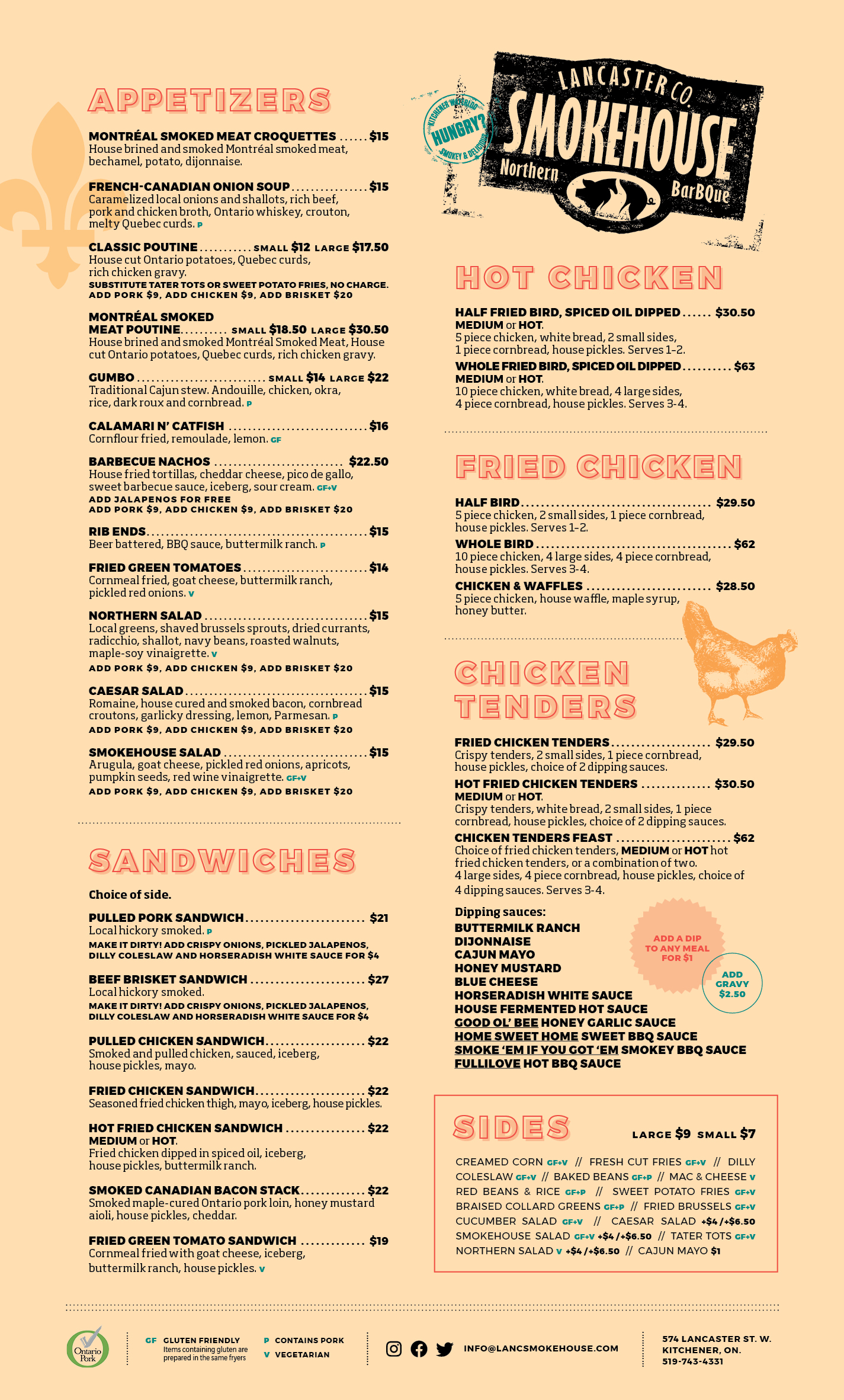 Curbside Menu